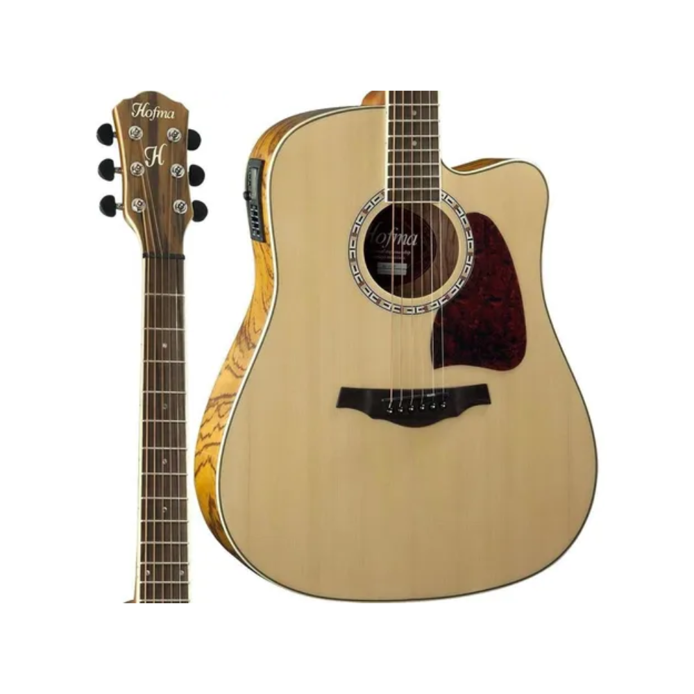 Violão Cordas De aço HOFMA HMD275 NT