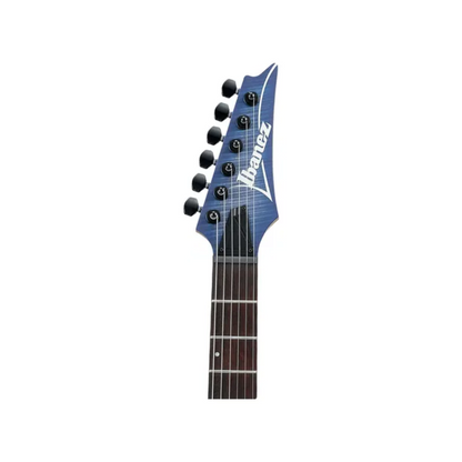 Guitarra elétrica Ibanez RGA Standard RGA42FM de bordo/meranti blue lagoon burst flat com diapasão de jatobá