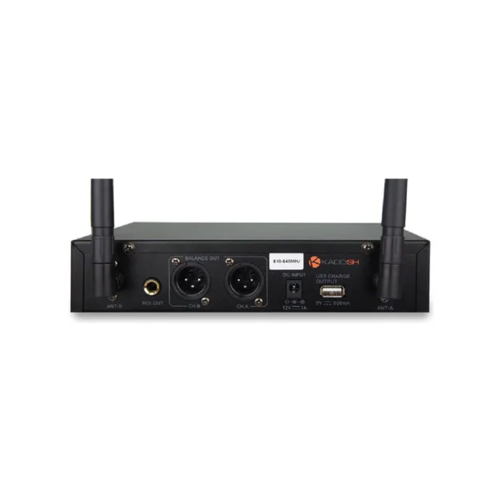 Microfone Kadosh Duplo Sem Fio K-502m