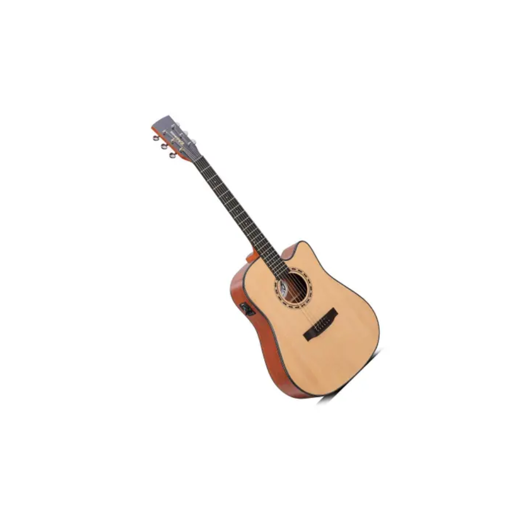 Violão Cordas De Aço Waldman DCEX-1141 N/B