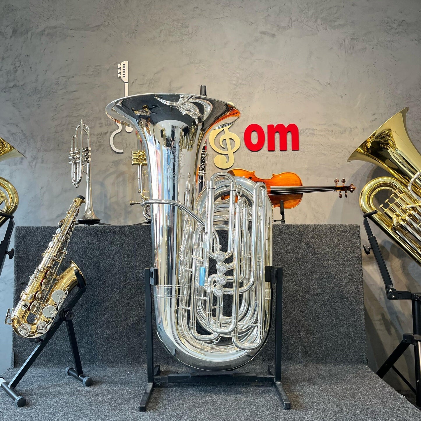 Tuba HS Musical TB1 PRATA Sib 54 NOVA