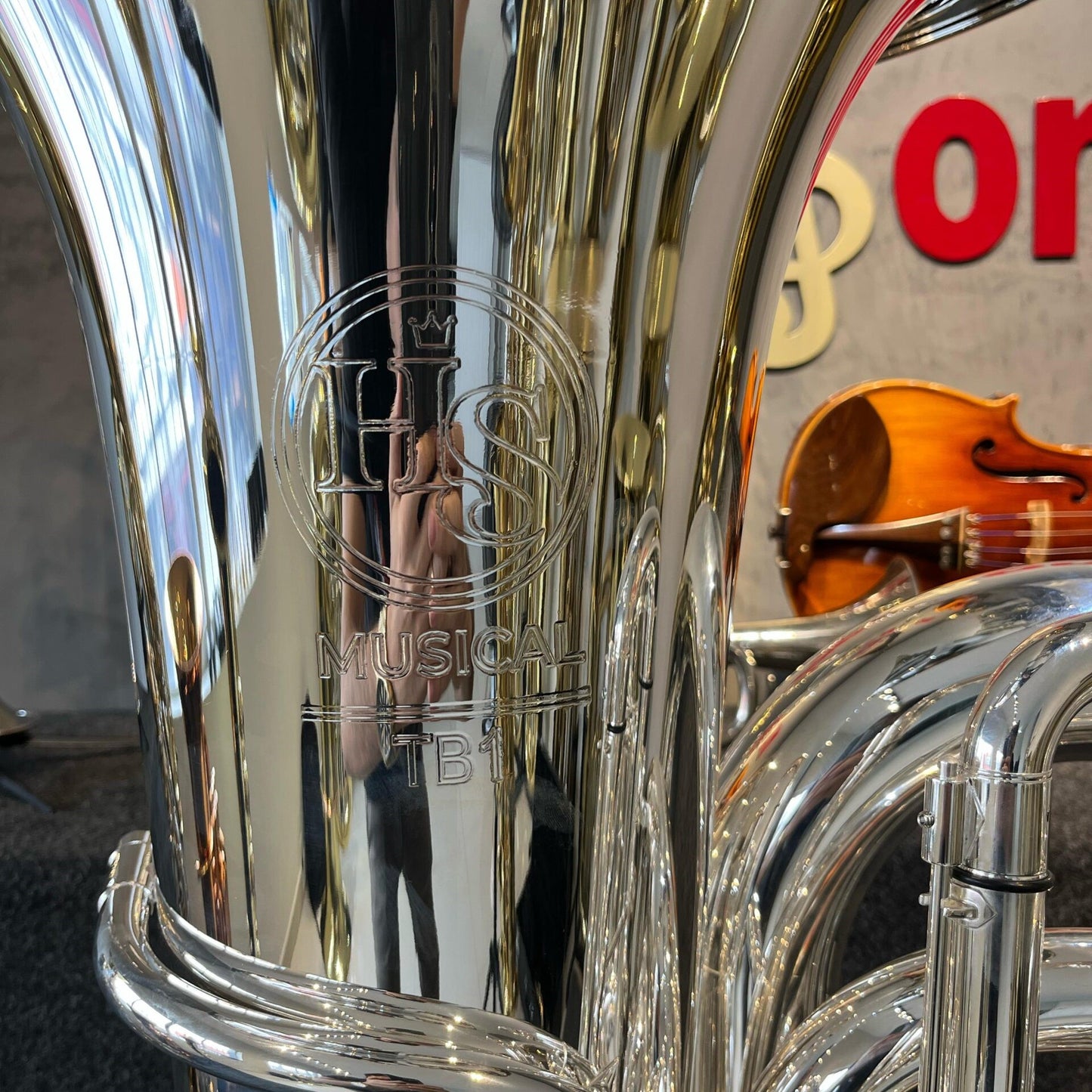 Tuba HS Musical TB1 PRATA Sib 54 NOVA