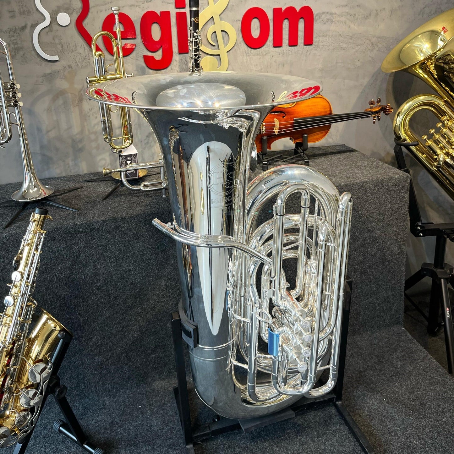Tuba HS Musical TB1 PRATA Sib 54 NOVA