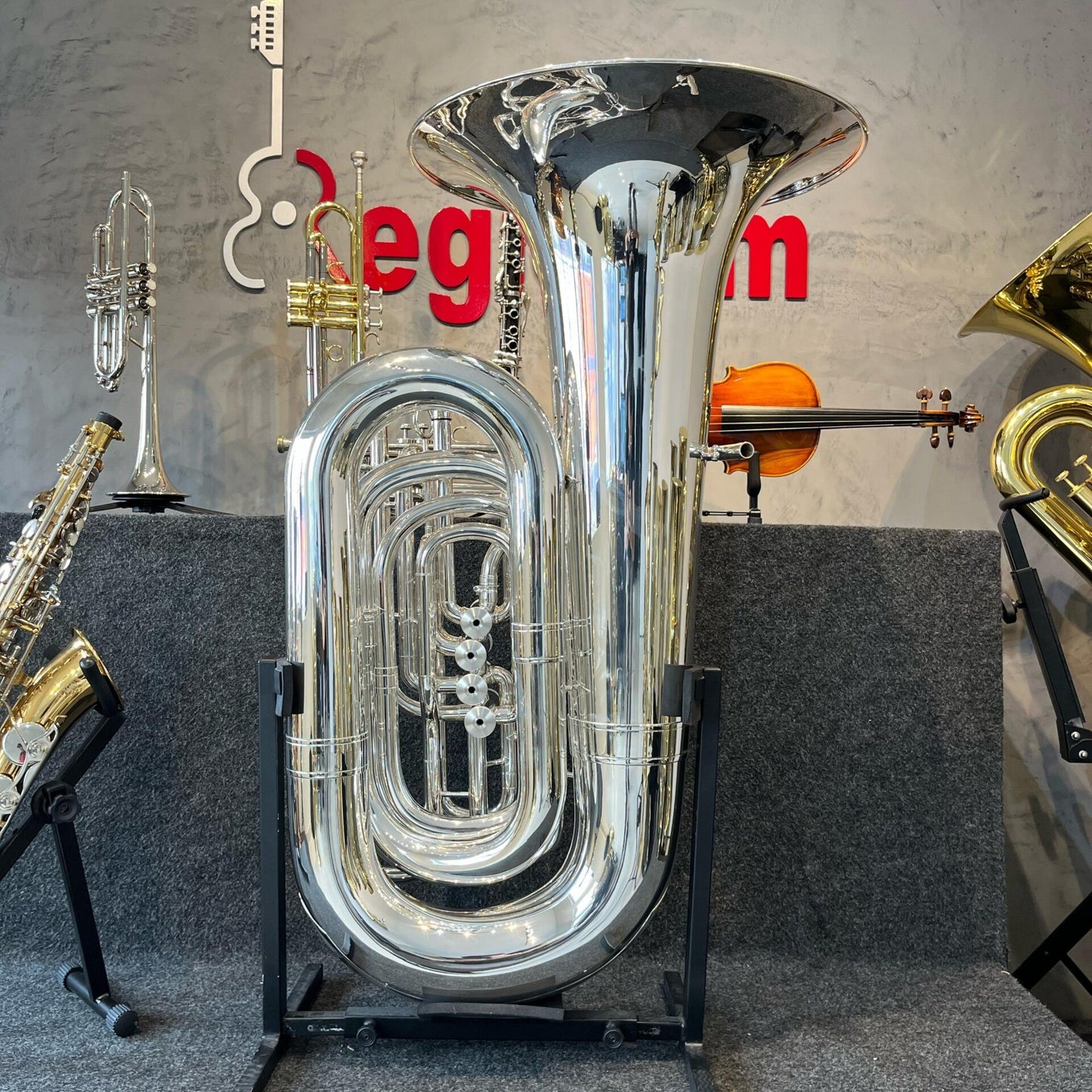 Tuba HS Musical TB1 PRATA Sib 54 NOVA