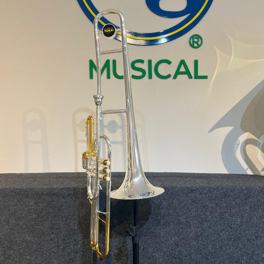 Trombone Curto Tokai TP-201PG Sib – Prata C Dourado – NOVO