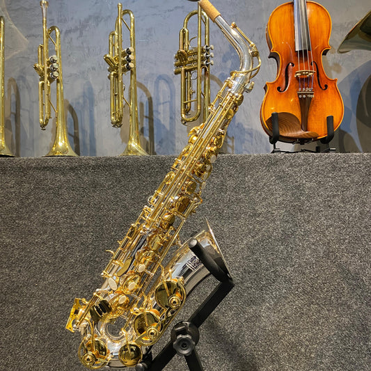 Saxofone Alto Tokai TSA-200PG MIB Prata/Dourado