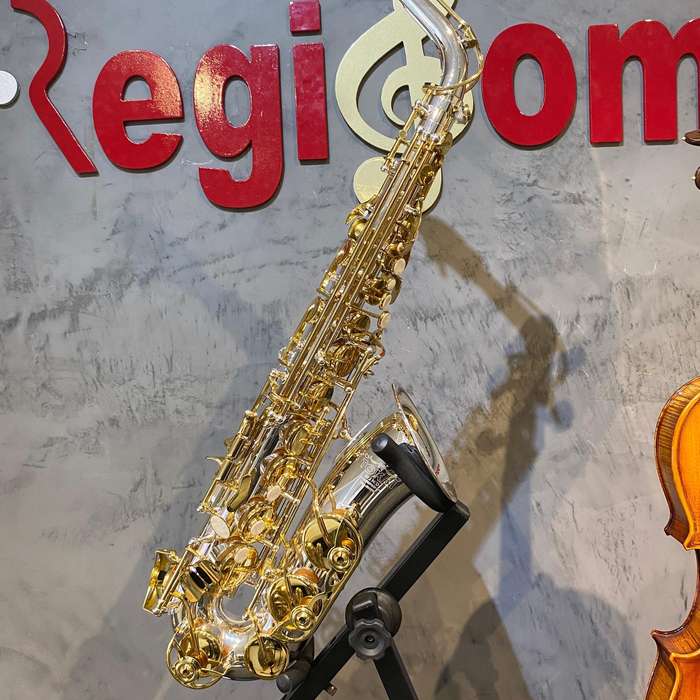 Saxofone Alto Tokai TSA-200PG MIB Prata/Dourado